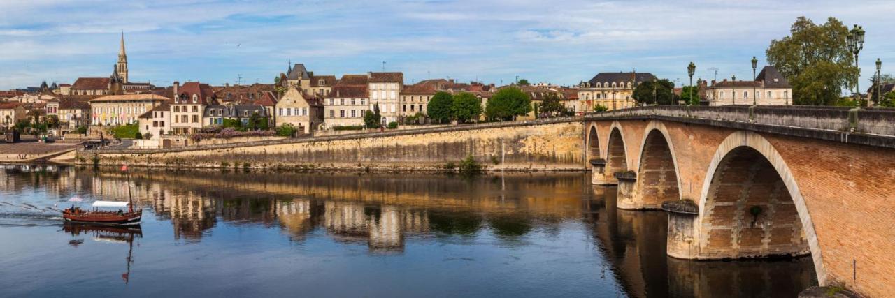 Perigourdine Avec Spa Et Vue Pomport Buitenkant foto