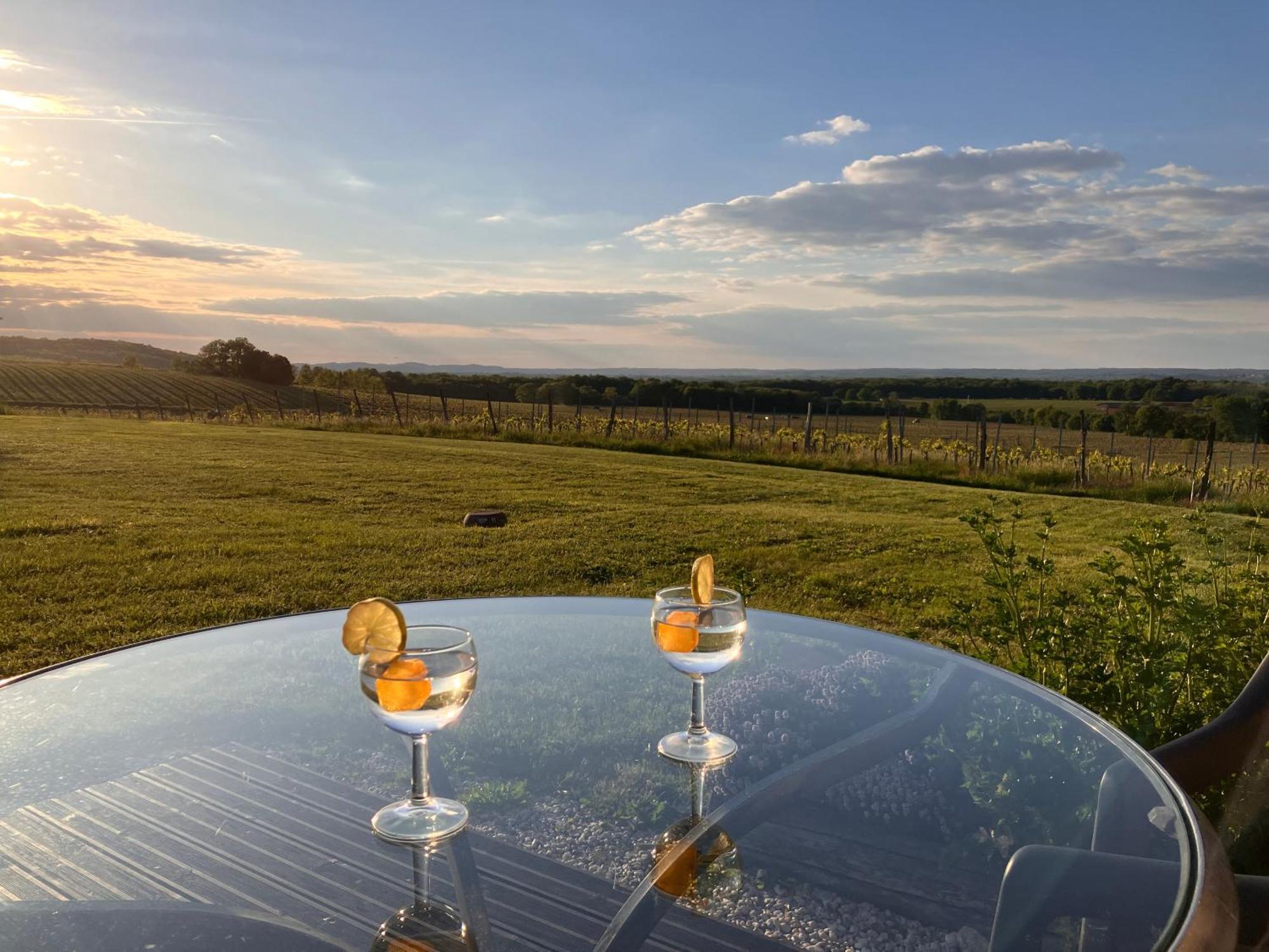 Perigourdine Avec Spa Et Vue Pomport Buitenkant foto